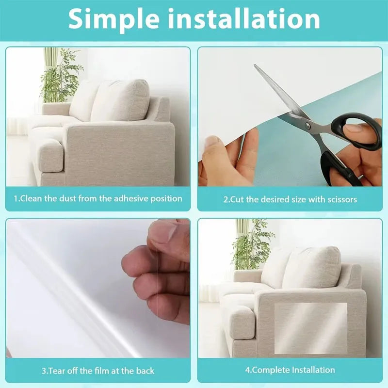 Accessories for Cats Transparent Furniture Protectors Cover Sofa Protection Pads PVC 3m Self-adhesive Cat Supplies Pet Products