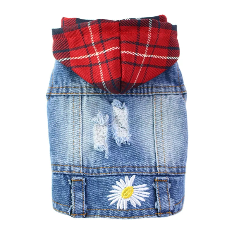 Denim Dog Coats Hot French Bulldog Jean Jacket Fashion Pet Clothes for Small Medium Dogs Chihuahua Jeans Vest Pug Cat Apparels