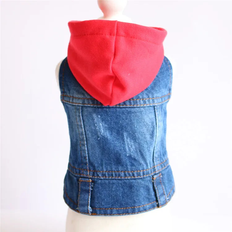 Denim Dog Coats Hot French Bulldog Jean Jacket Fashion Pet Clothes for Small Medium Dogs Chihuahua Jeans Vest Pug Cat Apparels