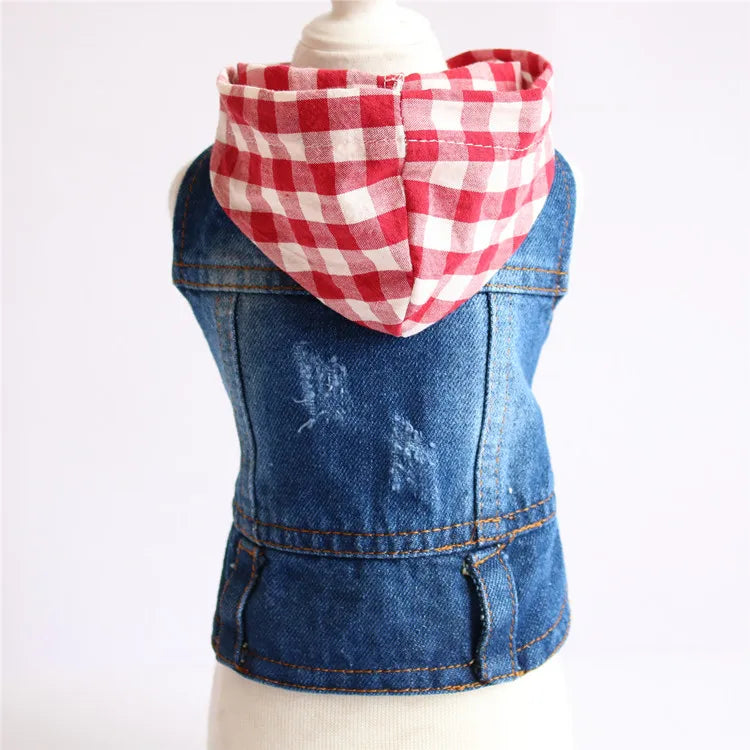 Denim Dog Coats Hot French Bulldog Jean Jacket Fashion Pet Clothes for Small Medium Dogs Chihuahua Jeans Vest Pug Cat Apparels