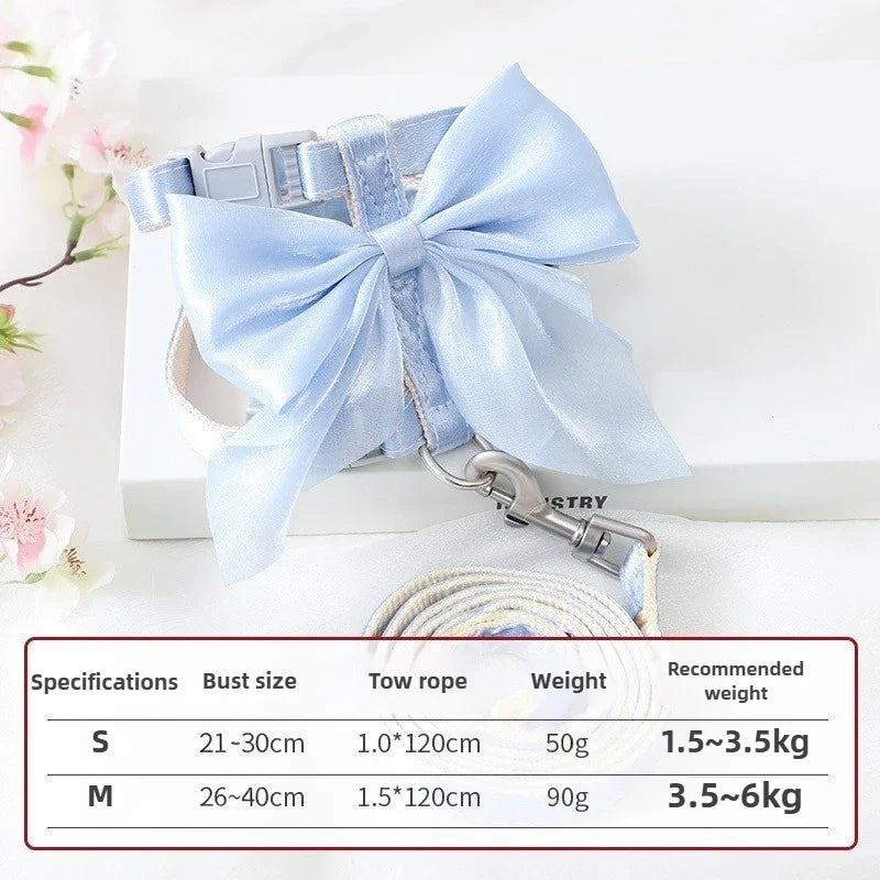 Adjustable Pet Harness with Traction Rope for Cat Kitten Puppy Rabbit Ferret Cute Cat Harness Leash Cat Harness Leash ForWalking