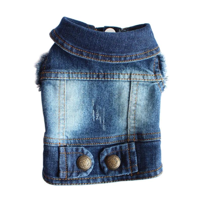 Denim Dog Coats Hot French Bulldog Jean Jacket Fashion Pet Clothes for Small Medium Dogs Chihuahua Jeans Vest Pug Cat Apparels