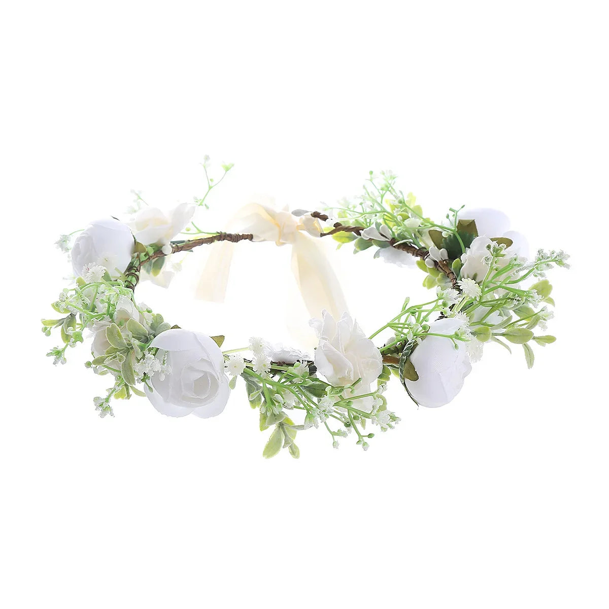 Adjustable Elegant Flower Dog Collar for Medium Large Dogs Cats Wedding Photo Props Pet Costume Accessories