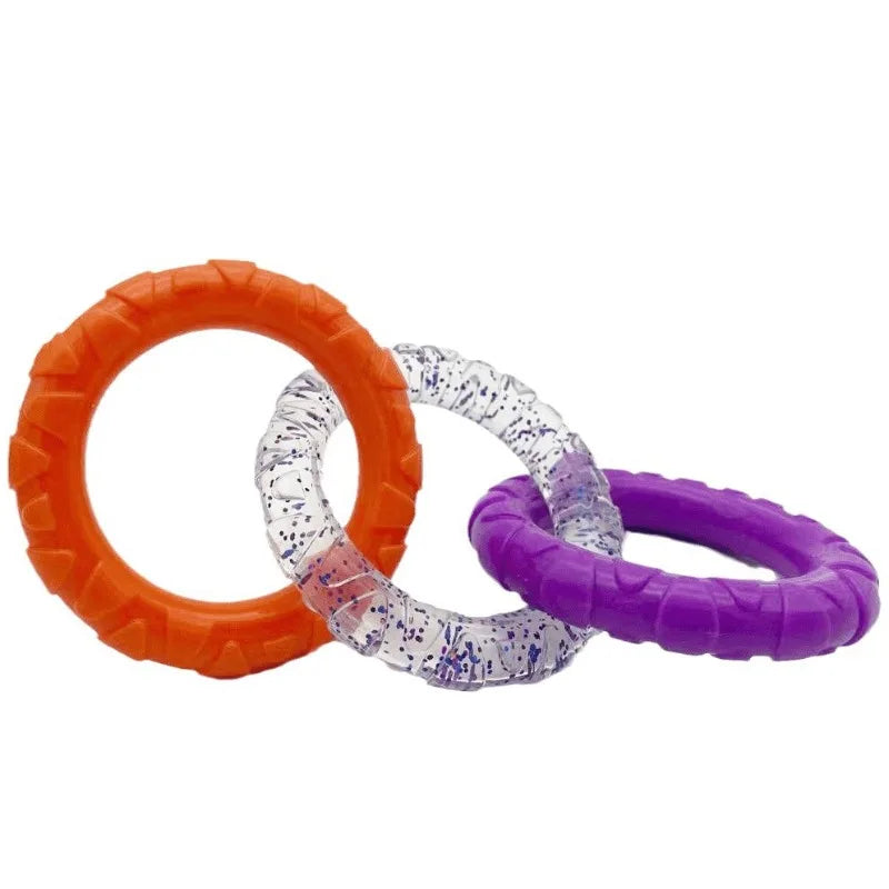 Dog Toys  Pull Rings Tough To Bite  Cleaning Teeth  Grinding Teeth  Relieving Boredom  Training for Both Large and Small Dogs