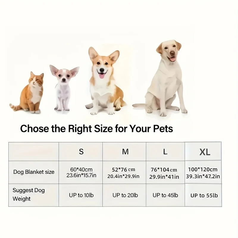 3pcs/1pc Thickened Pet Blankets with Paw Print & Bone Patterns - Soft Plush Machine Washable Dog Blankets for All Dog Sizes