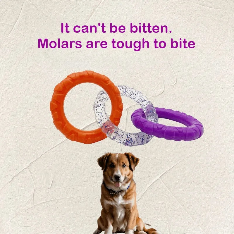 Dog Toys  Pull Rings Tough To Bite  Cleaning Teeth  Grinding Teeth  Relieving Boredom  Training for Both Large and Small Dogs
