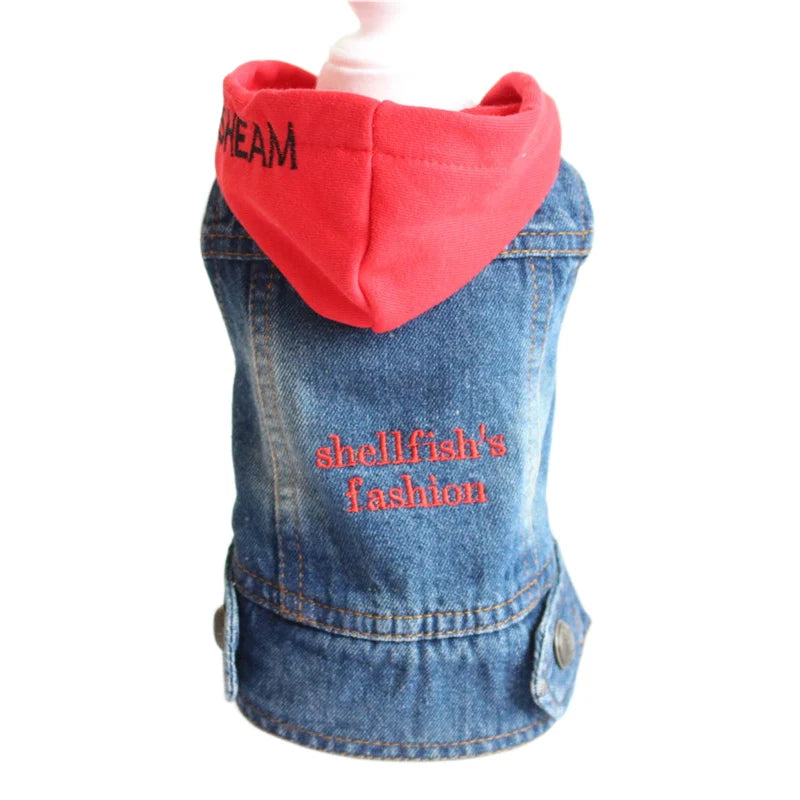 Denim Dog Coats Hot French Bulldog Jean Jacket Fashion Pet Clothes for Small Medium Dogs Chihuahua Jeans Vest Pug Cat Apparels