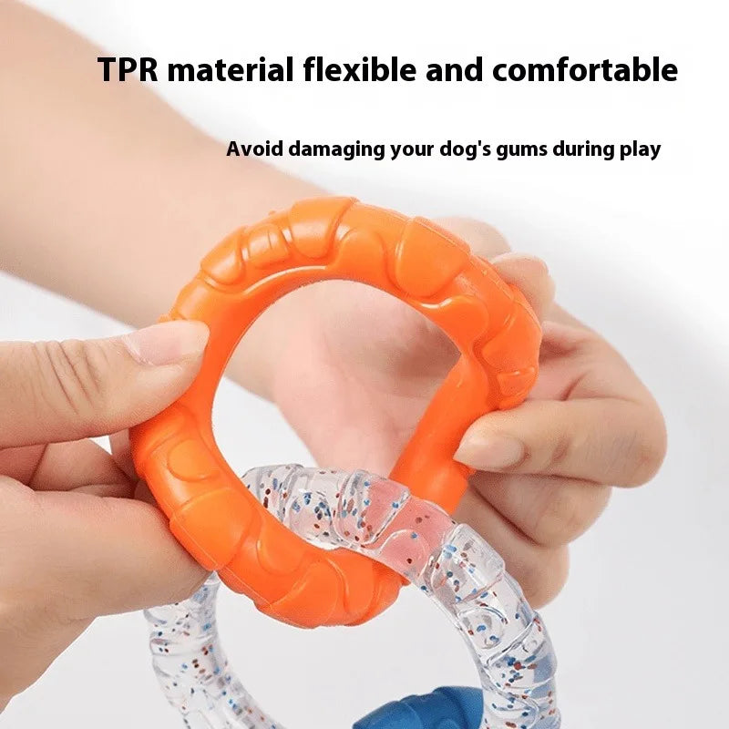 Dog Toys  Pull Rings Tough To Bite  Cleaning Teeth  Grinding Teeth  Relieving Boredom  Training for Both Large and Small Dogs