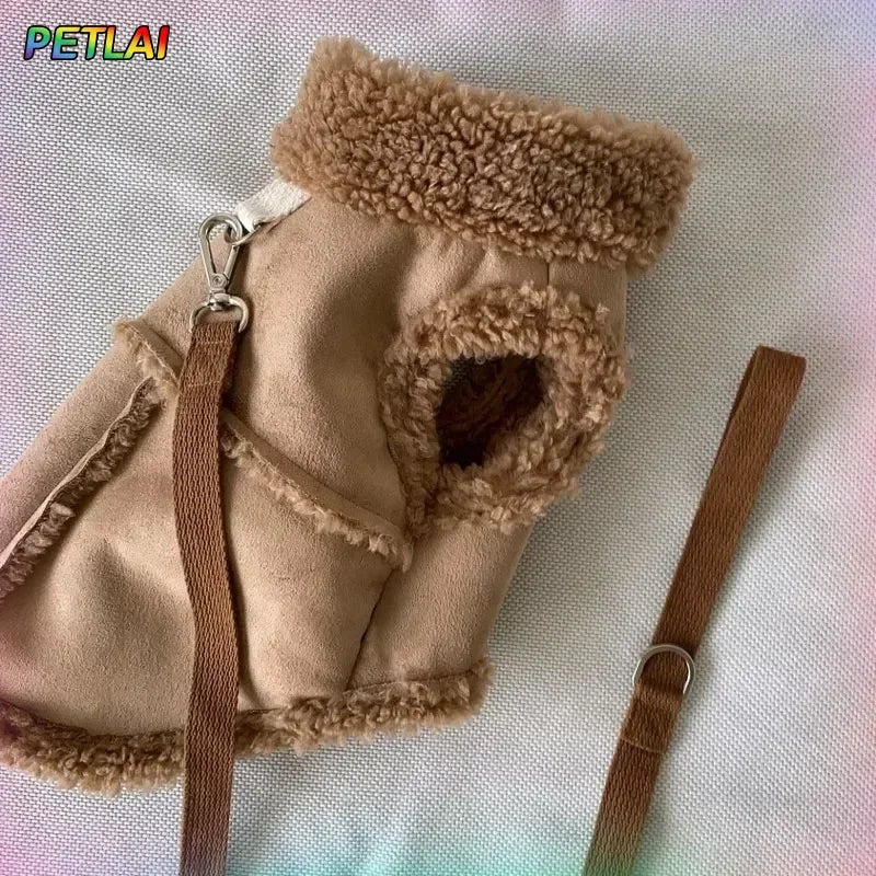 Dog Cute Vest Clothes Jacket Accessories Small Dog Luxury Autumn  Winter Medium Dress Soft Pet Clothing Designer Coat Home