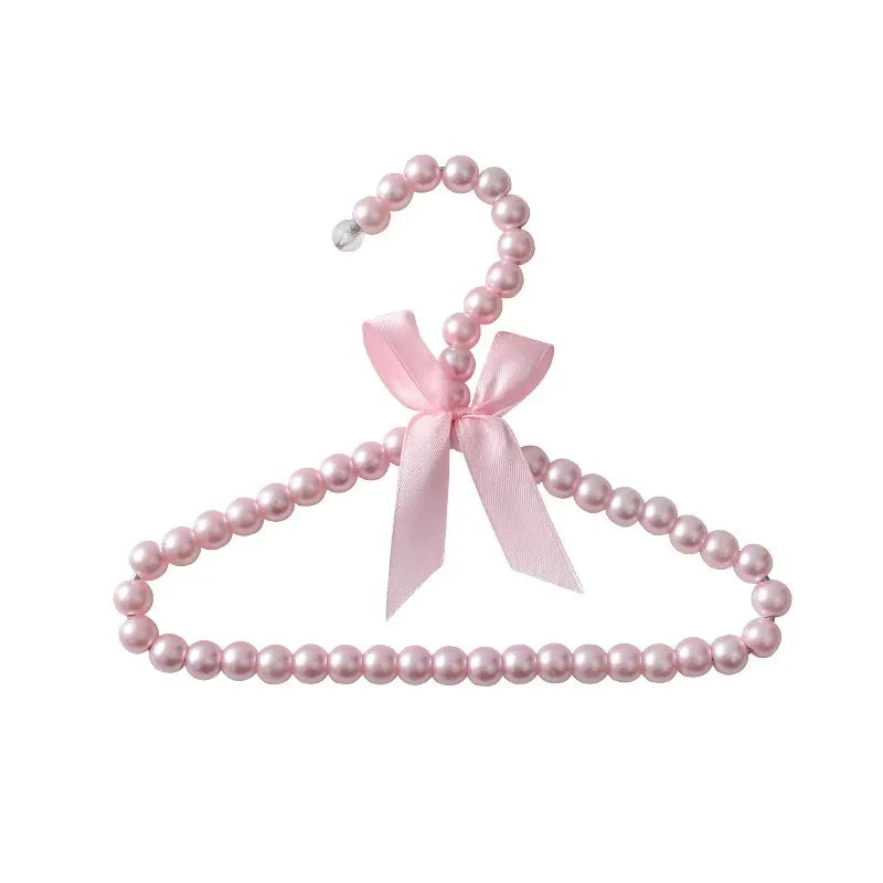 1pc pet pearl hanger, cat and dog hanger, cute mini bow small hanger, suitable for clothes, pet clothing and accessories