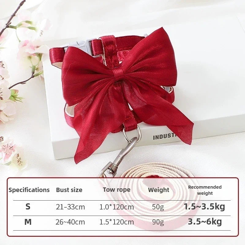 Adjustable Pet Harness with Traction Rope for Cat Kitten Puppy Rabbit Ferret Cute Cat Harness Leash Cat Harness Leash ForWalking