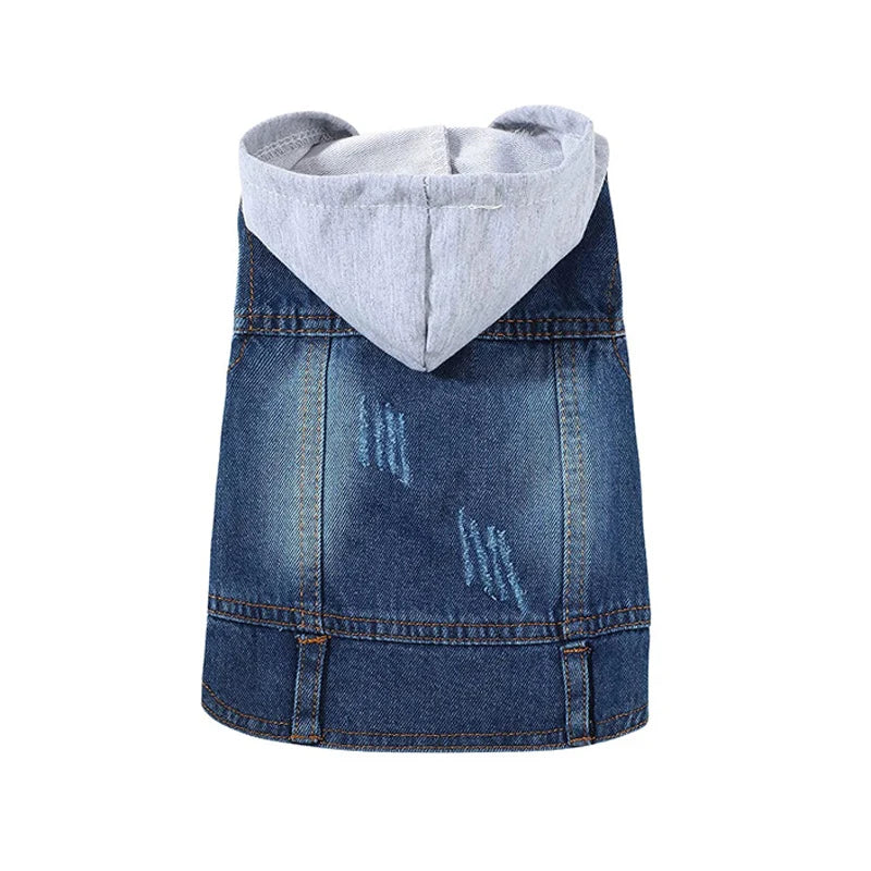 Denim Dog Coats Hot French Bulldog Jean Jacket Fashion Pet Clothes for Small Medium Dogs Chihuahua Jeans Vest Pug Cat Apparels