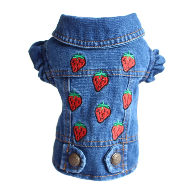 Denim Dog Coats Hot French Bulldog Jean Jacket Fashion Pet Clothes for Small Medium Dogs Chihuahua Jeans Vest Pug Cat Apparels