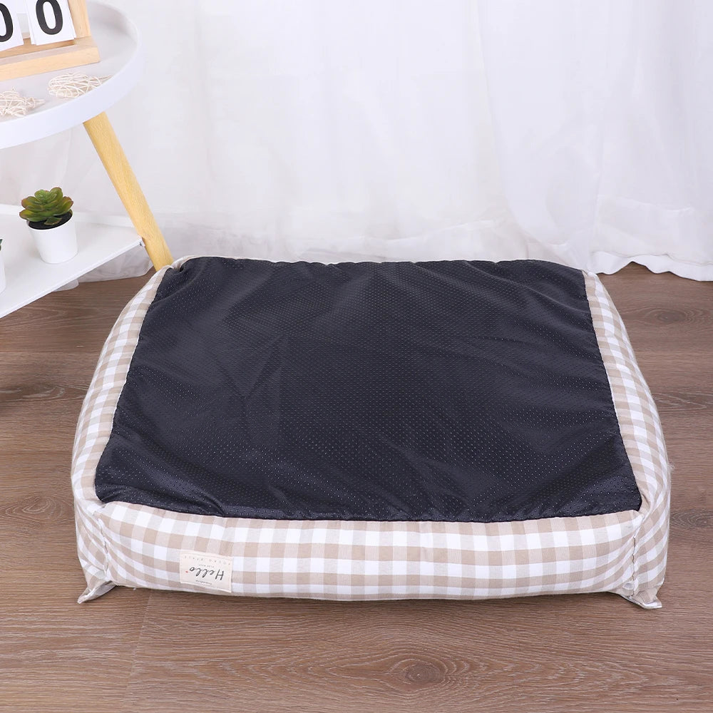Dog Beds for Small Dogs Plaid Bed Pet Supplies Accessory Sofa Cushions Big Large Puppy Accessories Blanket Cats Baskets Pets Mat