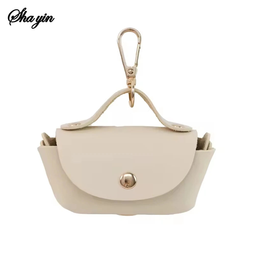 1PC Portable Pet Waste Bag Dispenser With Leather Carrying Case For Outdoor Use. Multi-Color Dog Waste Bag Storage Bag.